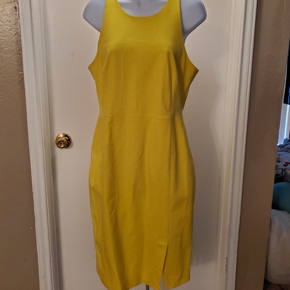 Banana Republic Yellow Pencil Dress